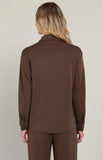 Milk Chocolate Button Down Sweatshirt