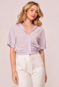 Lavender Pintuck Top