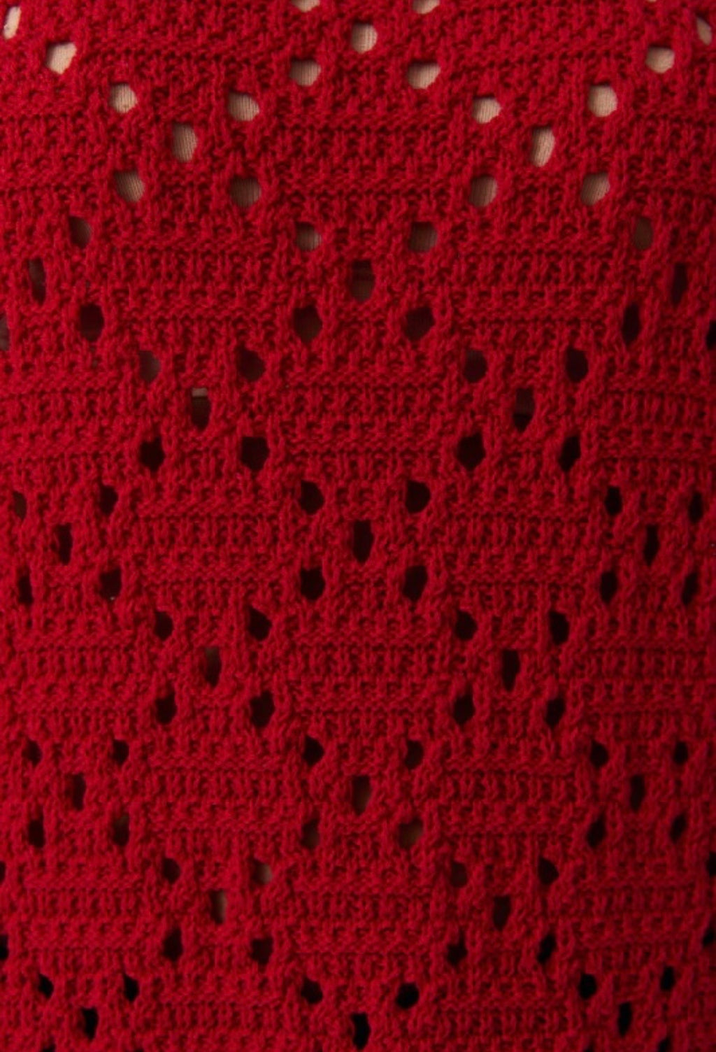 Red Crochet Dress