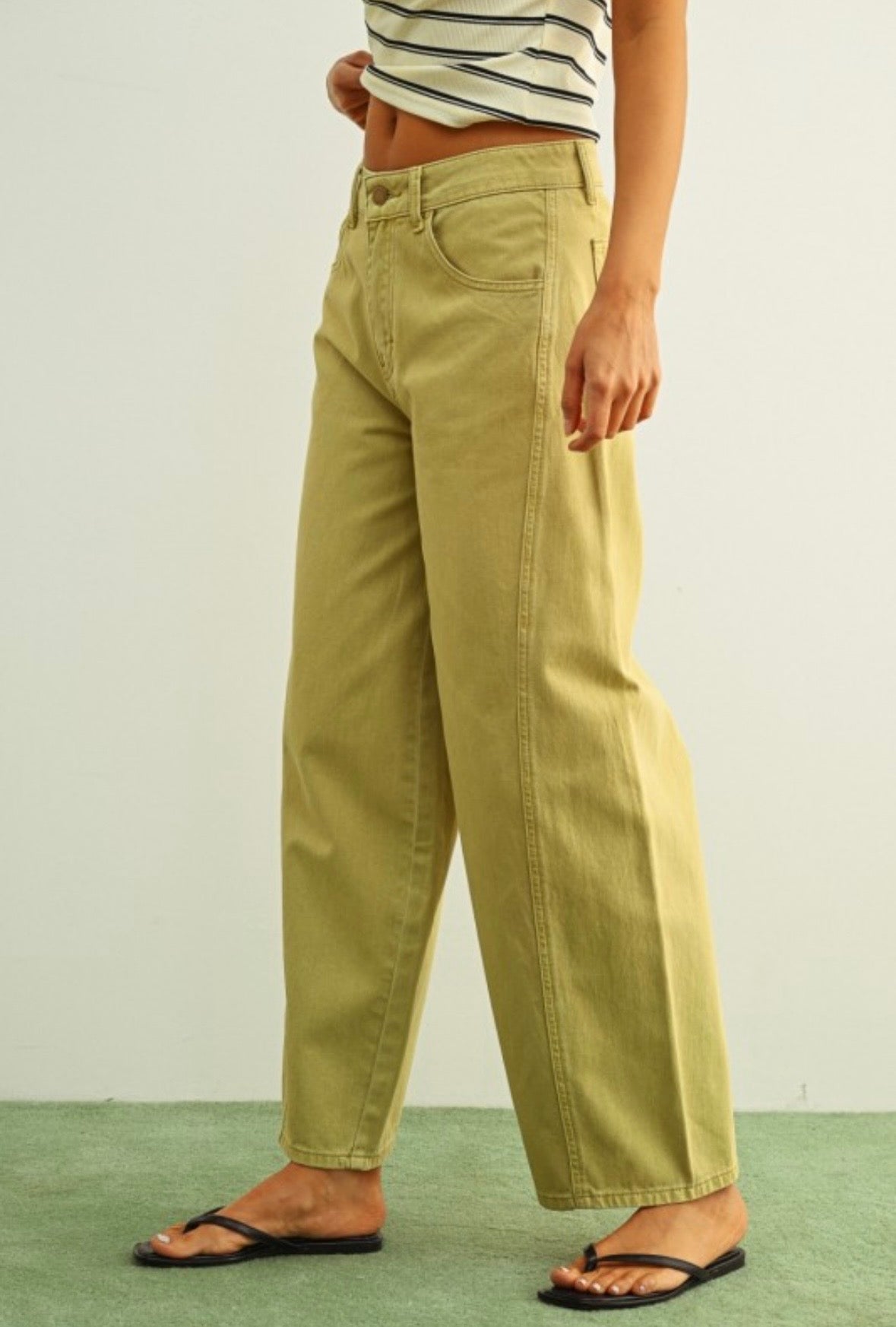 Sage Barrel Jeans