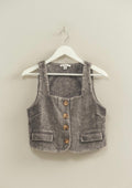 Grey Corduroy Vest