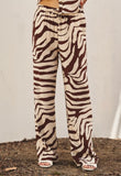 Brown Zebra Print Set