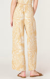 Linen Palm Wide Leg Pants