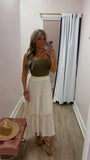 Ecru Maxi Skirt