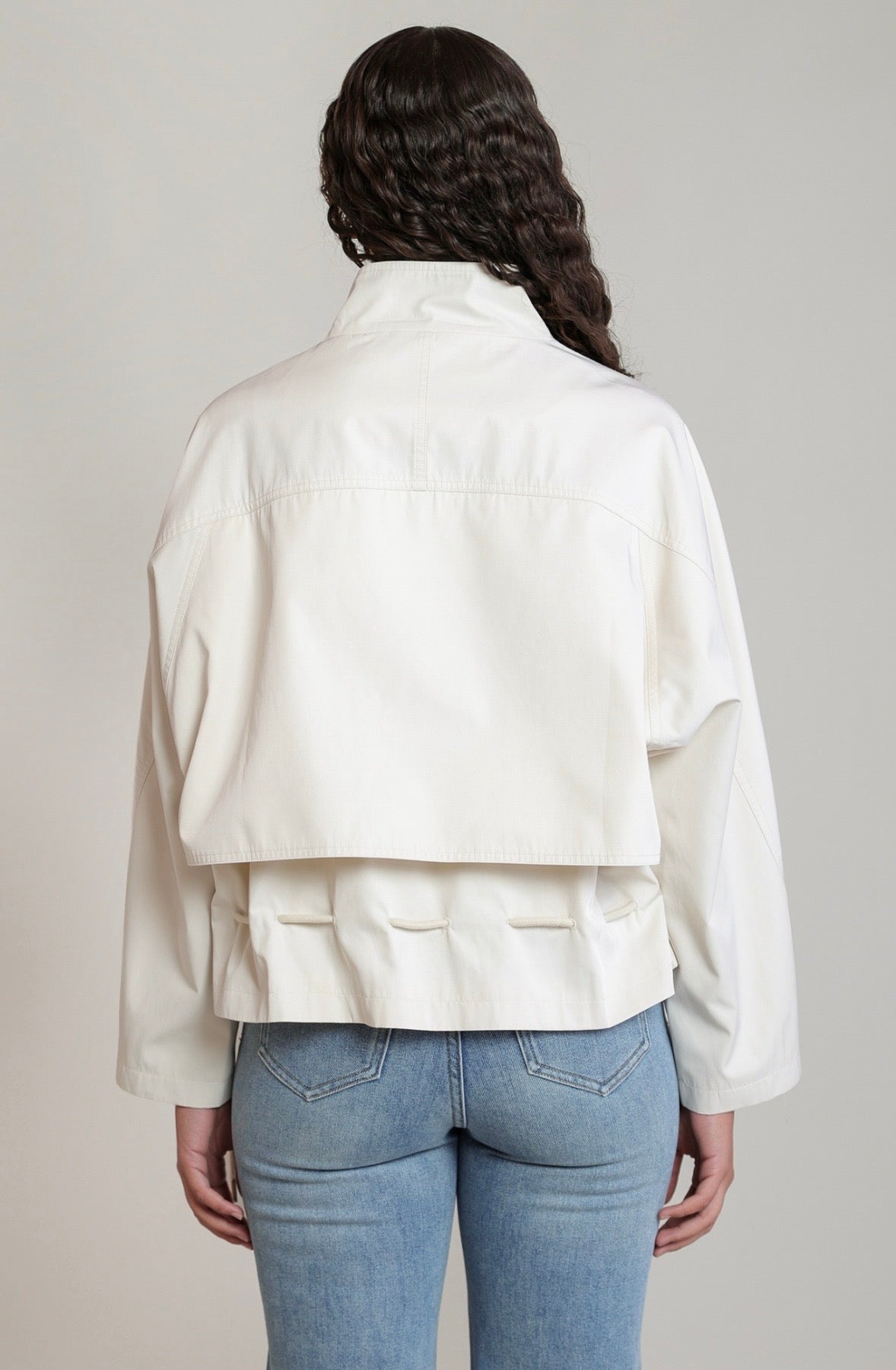 Cream Crossover Utility Jacket