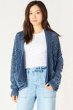 Indigo Crochet Cardigan