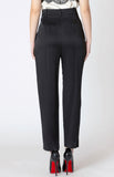 Black Satin Trouser Pants