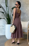 Rose Gauze Maxi Dress