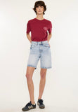 High Rise Light Bermuda Shorts