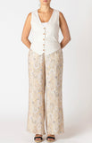 Spring Paisley Wide Leg Pants