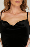 Black Velvet Slip Dress