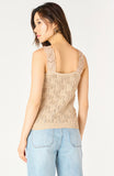 Taupe Crochet Sweater Tank