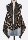 Geo Print Sweater Vest