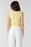 Lemon Lace Button Down