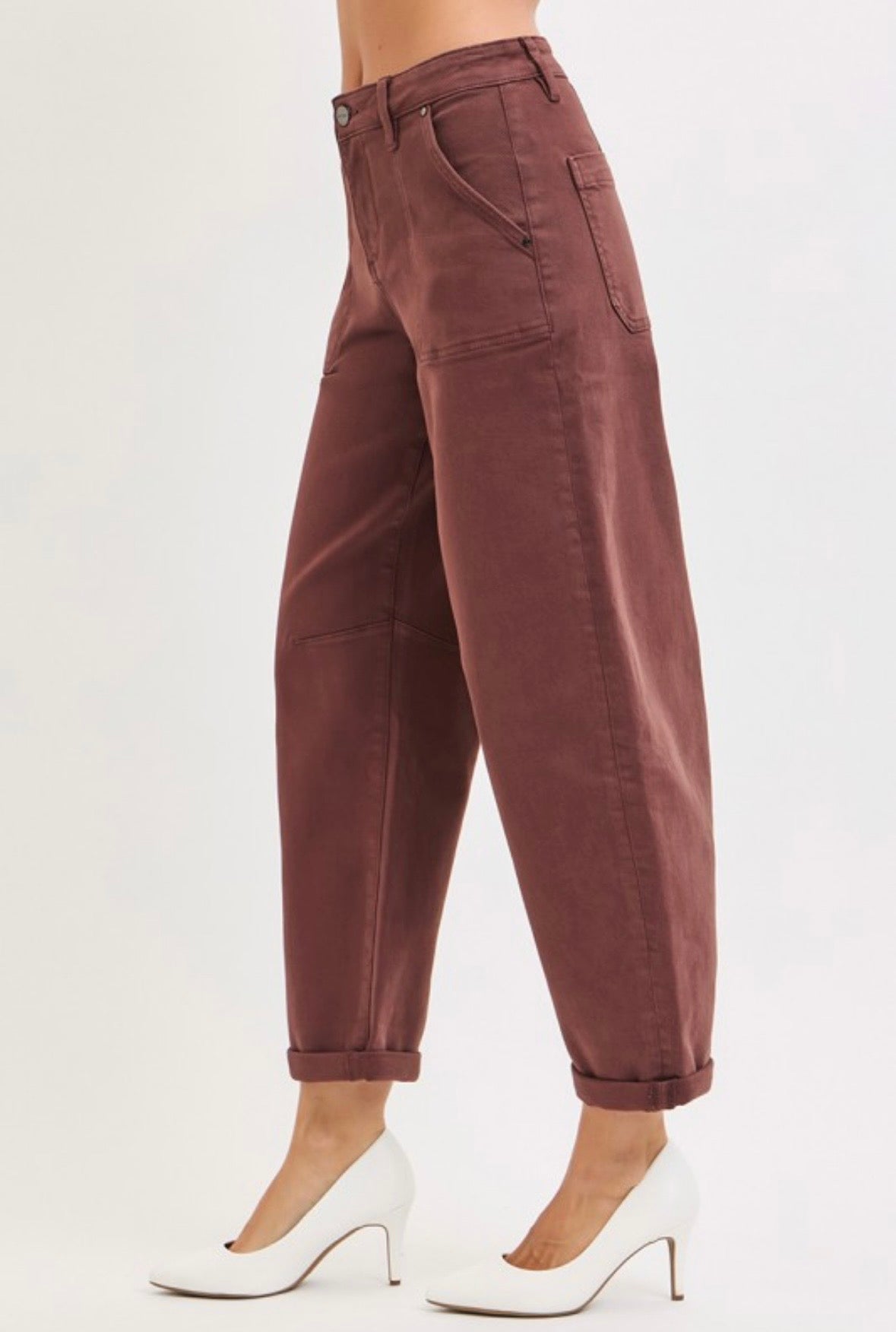 Brown Barrel Jeans