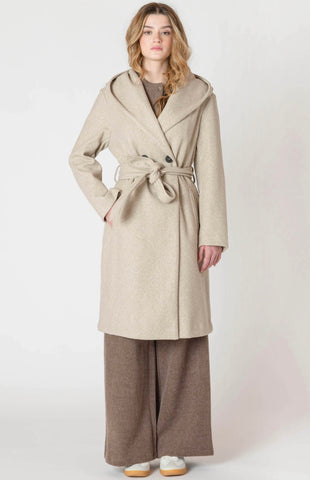 Stone Hooded Coat