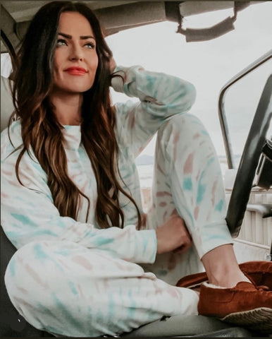 Multicolor Tie Dye Lounge Set