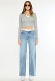 Double Waist Wide Leg Jeans