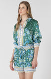 Poolside Scarf Print Button Down