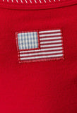 Red Embroidered Flag Tank