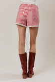 Red Gingham Shorts