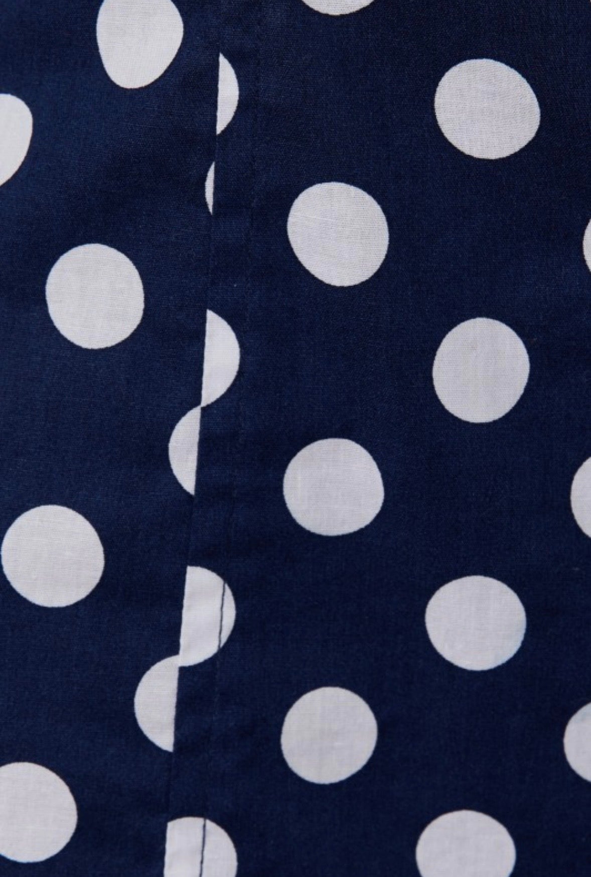 Navy Polka Dot Dress
