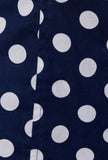 Navy Polka Dot Dress