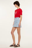 Floral Jean Skirt