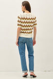 Rust Chevron Sweater