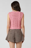 Candy Pink Flower Cardigan