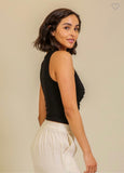 Black Asymmetric Tank