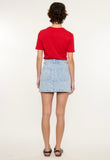 Floral Jean Skirt