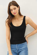 Black Round Neck Cami