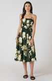 Palm Blossom Midi Dress