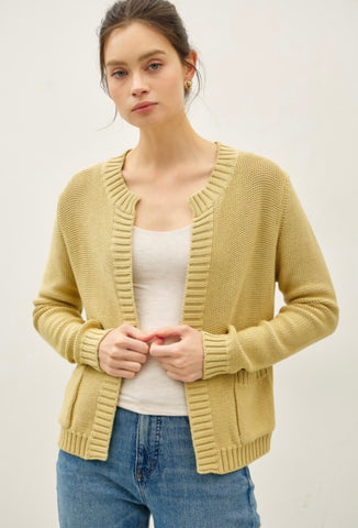 Celery Knit Cardigan