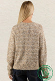 Oatmeal Wave Stripe Sweater