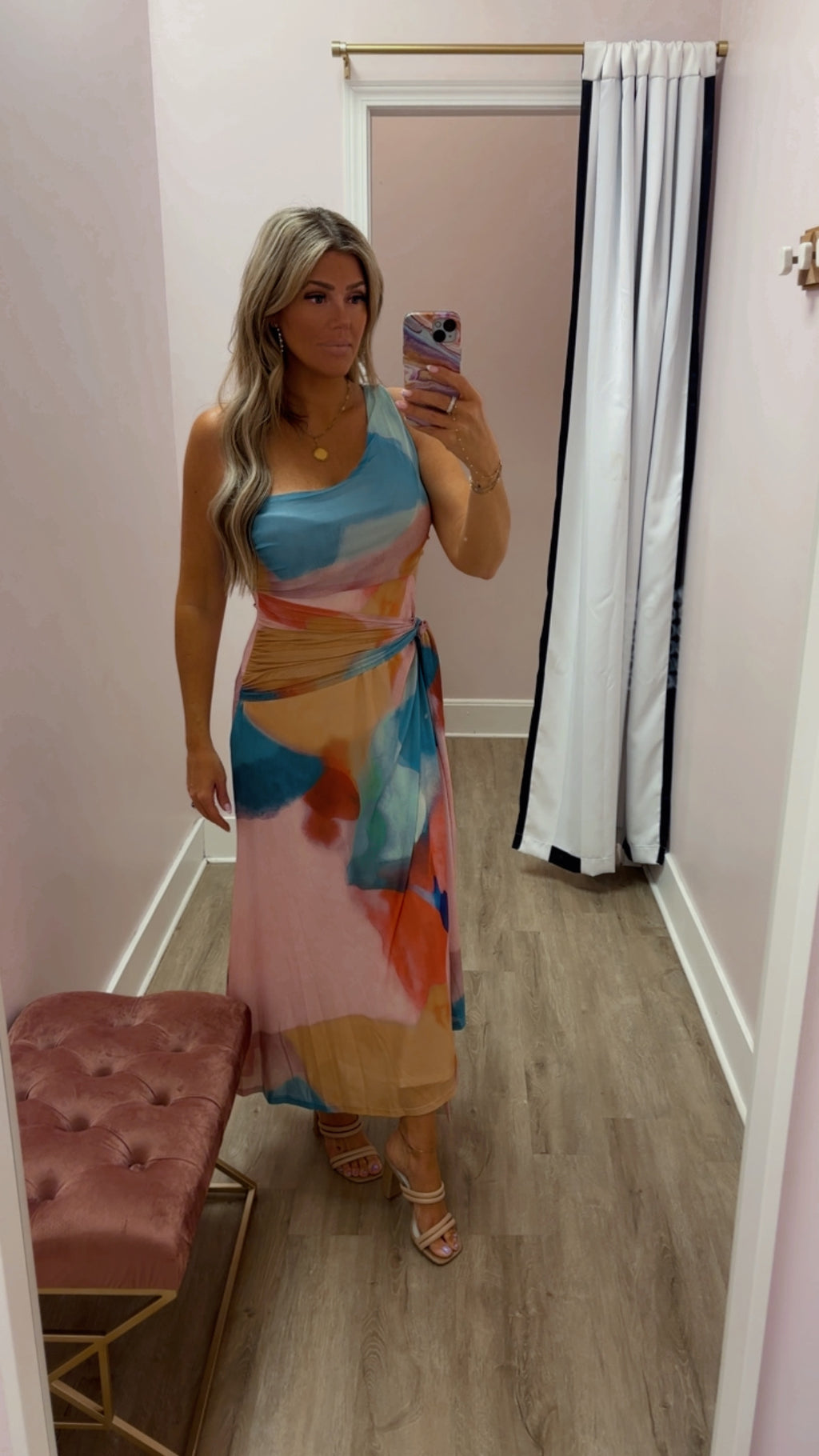 Multi-Watercolor Dress