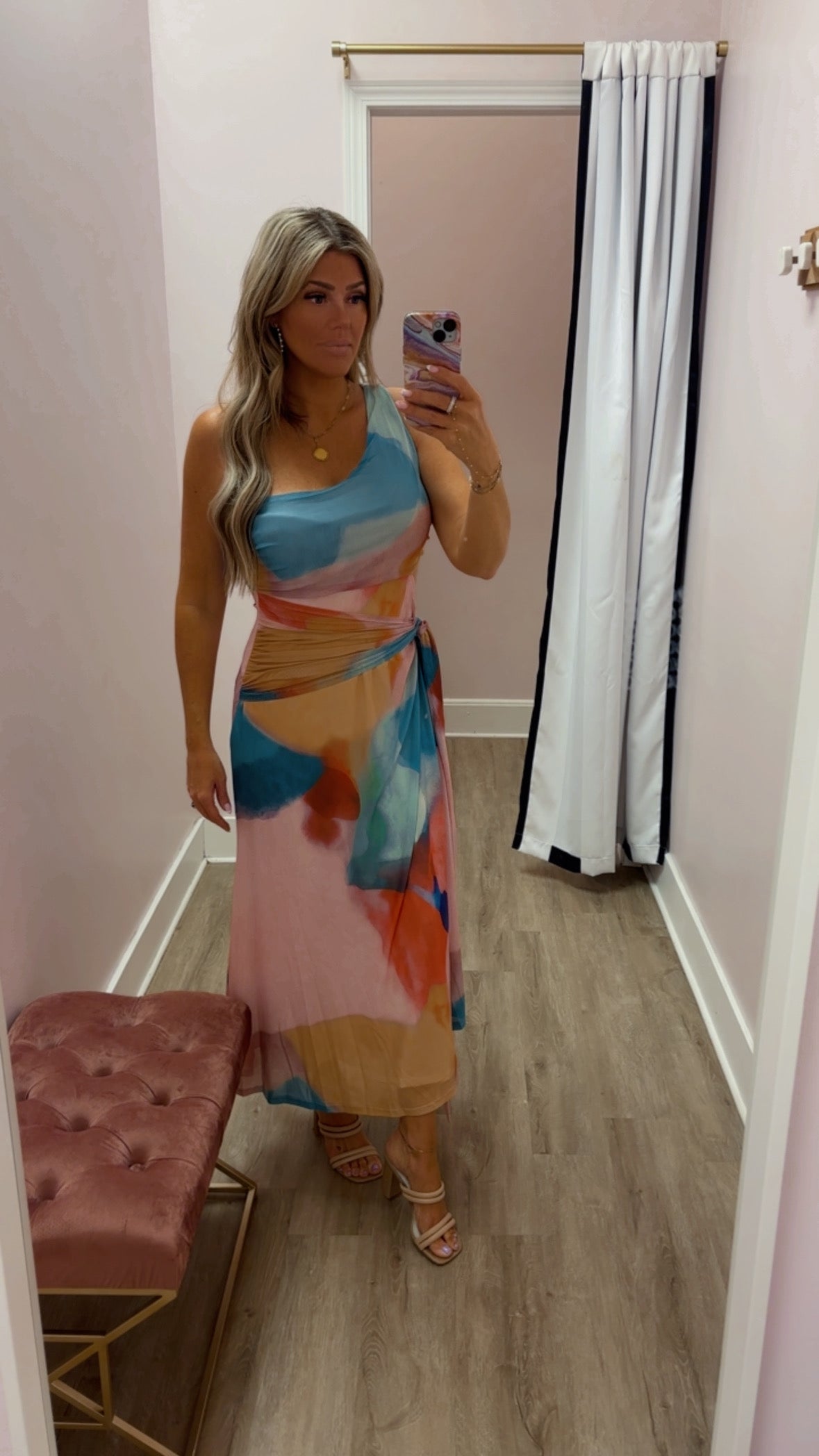 Multi-Watercolor Dress