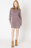 Washed Plum Sweater Dress