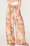 Pink Medallion Wide Leg Pants