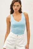Sky Blue V-Neck Cami