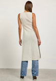 White Crochet Duster Vest
