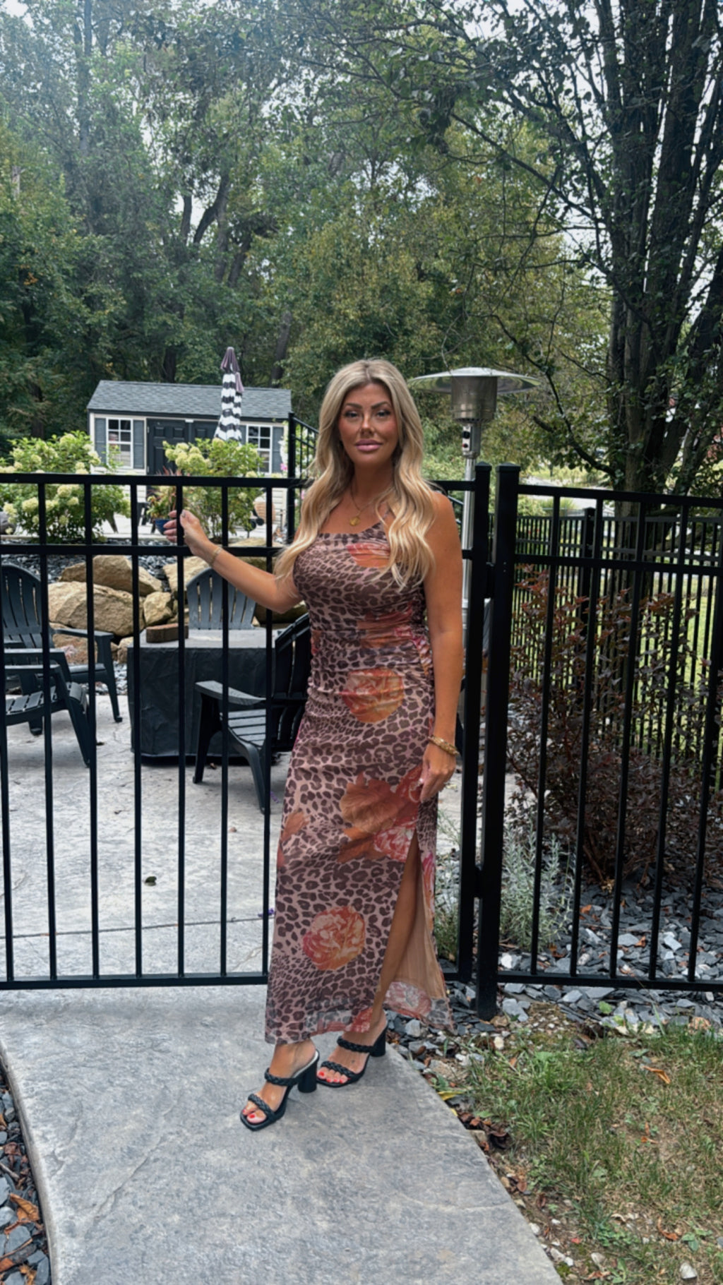 Leopard Sheer Dress
