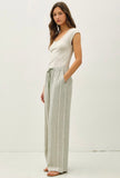 Sage Stripe Linen Pants