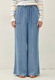 Tencel Chambray UltraWide Leg Pants