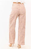Dusty Rose Floral Jeans