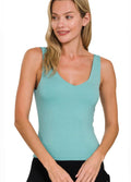 Dusty Teal V-Neck Cami