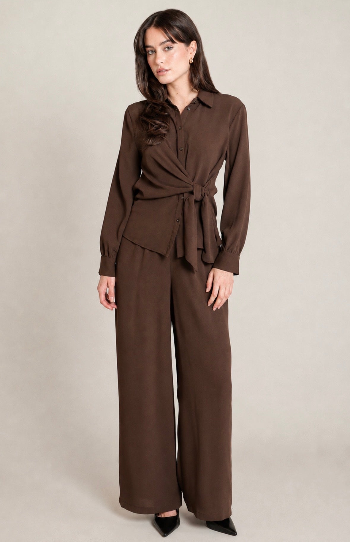 Brown Twist Tie Top