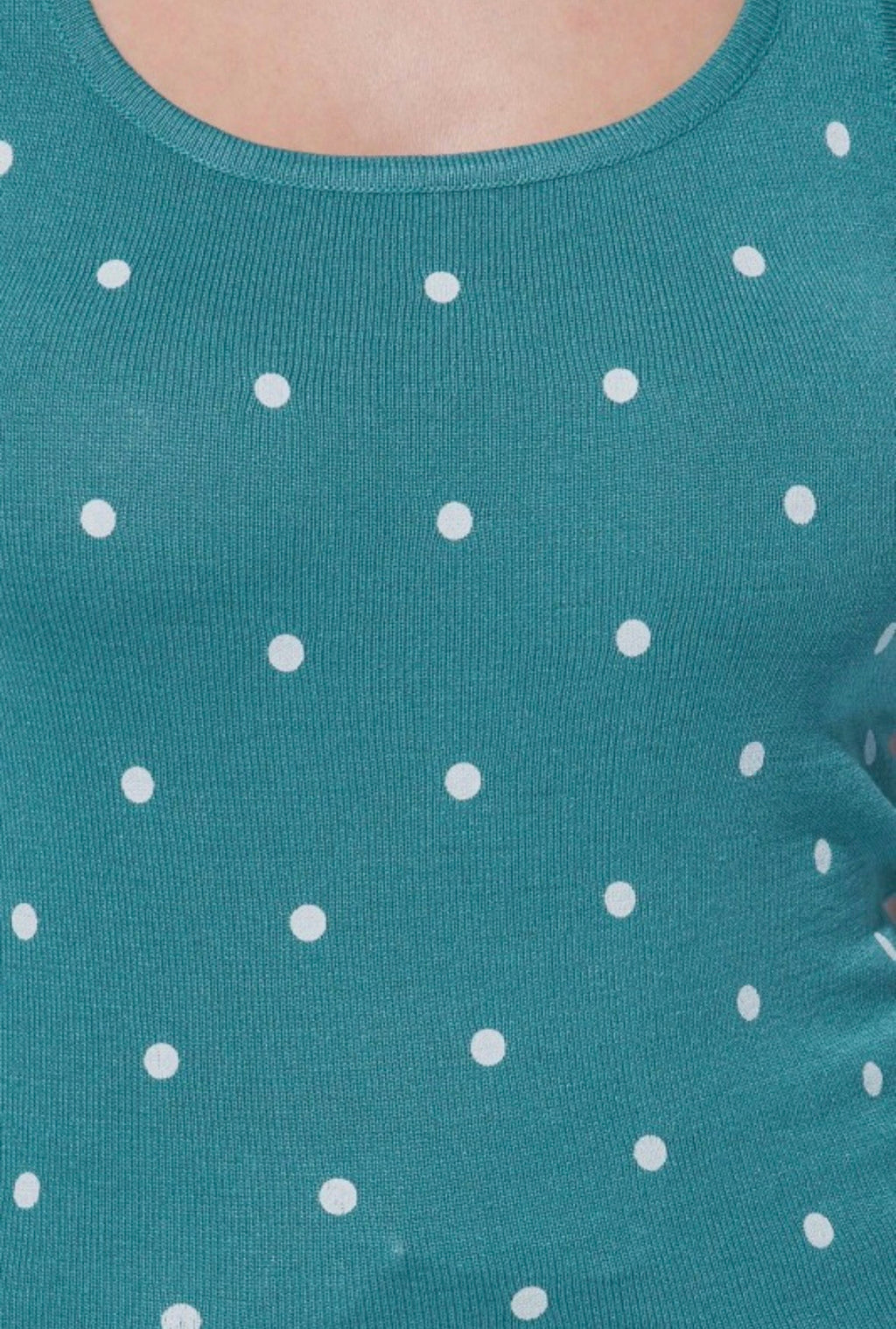 Teal Polka Dot Tank