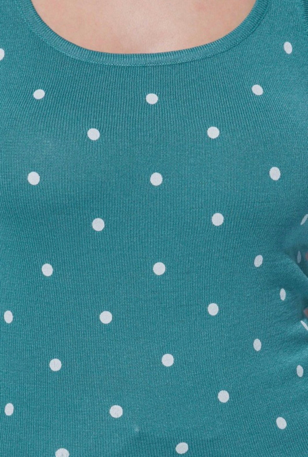 Teal Polka Dot Tank